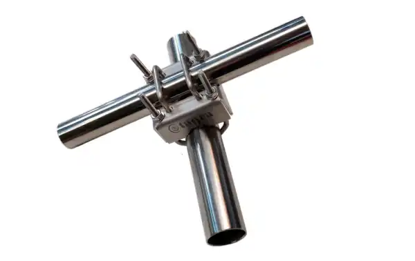 TAGRA SVH-100 is a robust and versatile bracket for mounting antennas on masts up to 45mm, with the added advantage of being constructed from durable materials such as stainless steel to ensure long life and protection against corrosion.