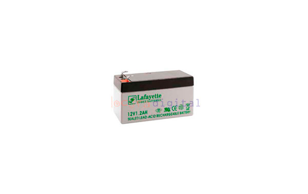 SW 1212 BATERIA DE PLOMO RECARGABLE Lafayette Power VOLTAGE 12 V. Capacidad 1,2 amperios. Terminal: T1