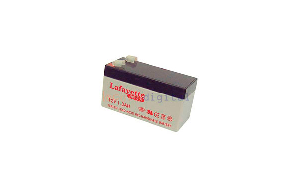 SW 1213  BATERIA DE PLOMO RECARGABLE Lafayette Power VOLTAGE 12 V. Capacidad 1,3 amperios. Terminal: T1