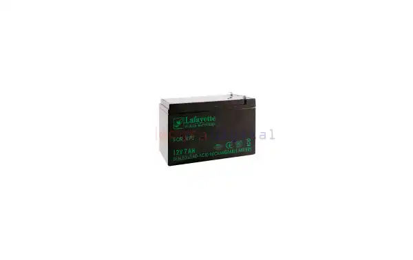 SW 1270/2 BATERIA DE PLOMO RECARGABLE Lafayette Power VOLTAGE 12 V. Capacidad 7 amperios. Terminal: T1