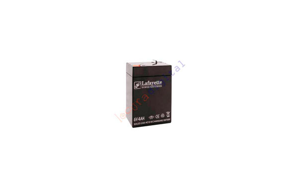 SW 640 BATERIA  DE PLOMO RECARGABLE Lafayette Power VOLTAGE 6 V. Capacidad 4,0 amperios. Terminal: T1