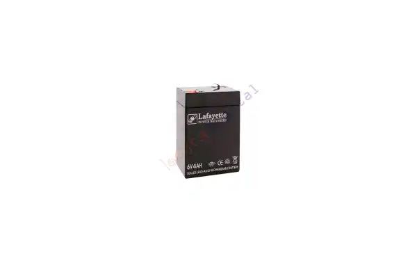 SW 640 BATERIA DE PLOMO RECARGABLE Lafayette Power VOLTAGE 6 V. Capacidad 4,0 amperios. Terminal: T1