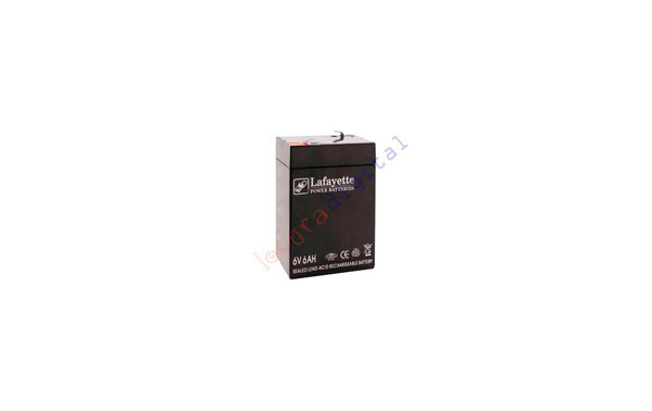 SW 660 BATERIA DE PLOMO RECARGABLE Lafayette Power VOLTAGE 6 V. Capacidad 6 amperios. Terminal: T1