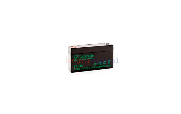 SW 680 BATERIA  DE PLOMO RECARGABLE Lafayette Power VOLTAGE 6 V. Capacidad 8,0 amperios. Terminal: T1