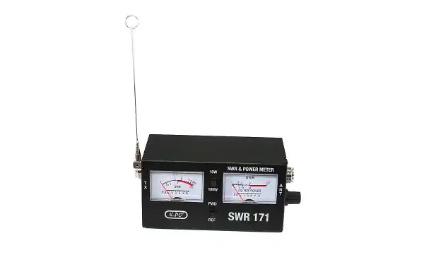 K-PO SWR-171 SWR meter and wattmeter for CB, with 2 instruments