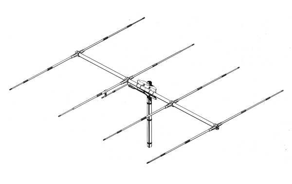 SYRIO SY-4. Antenne CB Direcitva YAGI de 4 éléments pour CB 27 Mhz