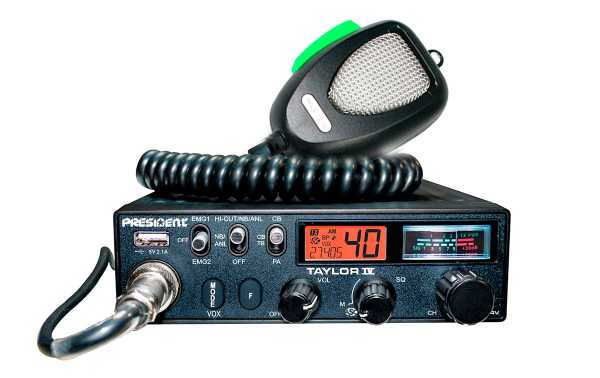 NEW CB RADIO PRESIDENT TAYLOR IV DM AM FM BLU 12/24V