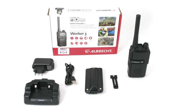 Albrecht Tectalk Worker 3 Pack1 Unit Walkie Free Use PMR446