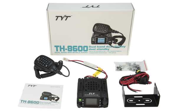 estação móvel TYT-TH8600 CORPO UV MINI BIBANDA VHF / UHF