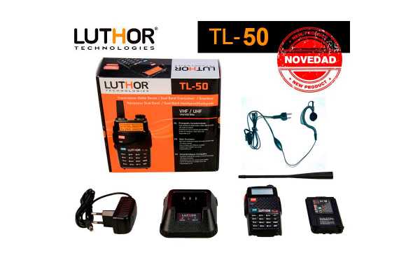 Luthor TL-50 Walkie double VHF / UH Band 144/430 Mhz