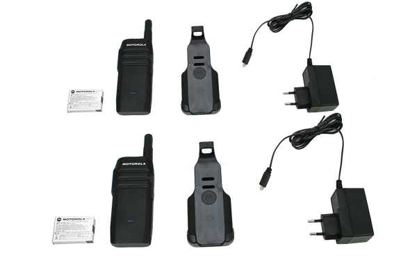 Motorola TLK-100i KIT-X2 Walkies para Red 3G/4G, Wi-Fi, LTE, kit compuesto por dos walkie talkies Motorola TLK-100i + 2 licencias.  