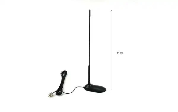 Antenna Magnetica Quebec-MAG VHF/UHF – Doppia Banda 144/430 MHz, Fibra Di Vetro, Cavo RG-174 4m