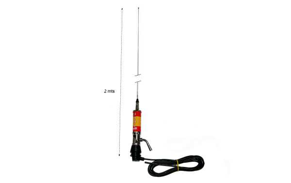 LEMM TURBO2001 Spain Flag Folding antenna CB27mhz Length 200 cm