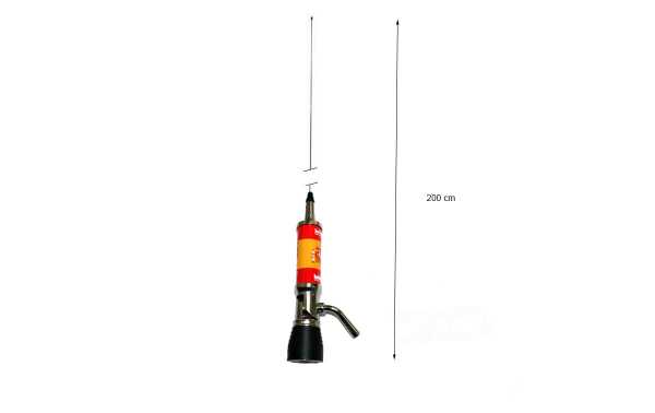 LEMM TURBO2001PL Escudo España Antena abatible CB27mhz Longitud200 cm 