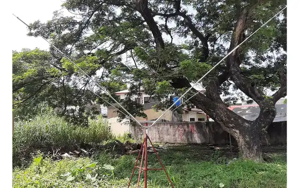 NAGARA TV-416J V-shaped dipole antenna for HF: 7, 14, 21, 28, 50 Mhz