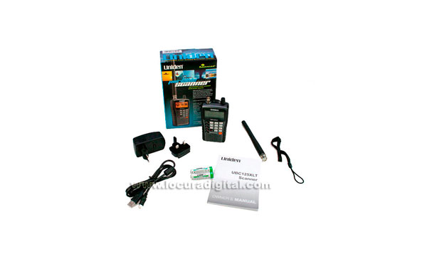 Uniden scanner portable UBC125XLT 25-88 Mhz., 108-174 MHz, 225-512 MHz. et 806-960 Mhz