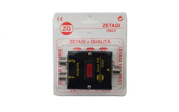 ZETAGI V2 Conmutador antena dos posiciones HF/CB de 0 a 50 Mhz. 500 w