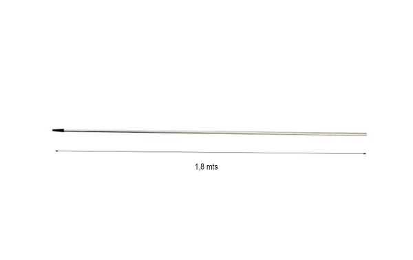 LEMM ROD 200 Haste cônica de aço inoxidável Comprimento 182 cm, haste de reposição para antena Lemm