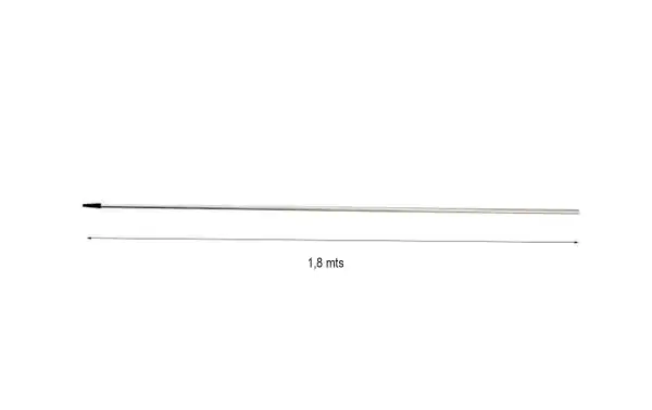 LEMM ROD 200 Stainless steel conical rod Length 182 cm, replacement rod for Lemm antenna