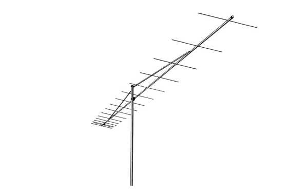 This electrical design also allows for the addition of more drive elements for additional gain, with little or no adjustment required. In other words, it is possible to increase the gain of the antenna by adding more director elements without having to re