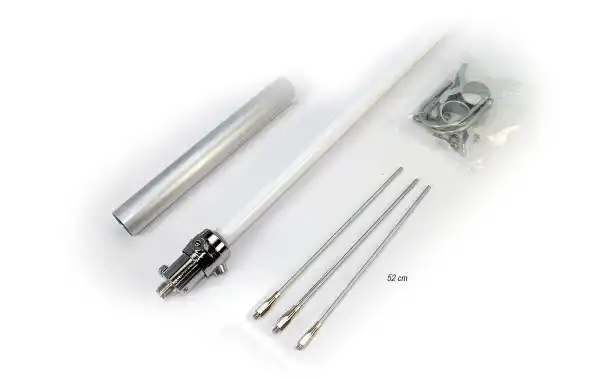 Falkos VH50 Antenne réglable VHF 136-174 Mhz Long 1.75 mts. PL femelle