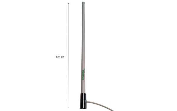 TAGRA VHN110 VHF 146-162 Mhz antena náutica Comprimento 124 cm