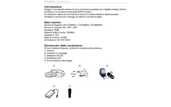 LAFAYETTE VOYAGER Antena TV Exterior-Interior FM-VHF-UHF. amplificado