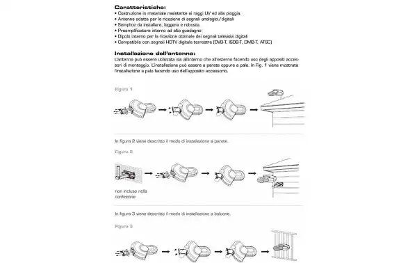 LAFAYETTE VOYAGER Antenna TV Exterior-Interior FM-VHF-UHF. amplified