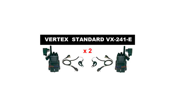 YAESU VVX-241-KIT2-PINS VERTEX walkie PMR446 uso libre, 16 canales Walkie Talkie de uso libre PROFESIONAL!! - Regalo Pinganillo