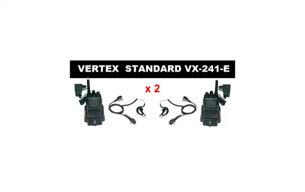 YAESU VVX-241-KIT2-PINS VERTEX walkie PMR446 uso libre, 16 canales Walkie Talkie de uso libre PROFESIONAL!! - Regalo Pinganillo