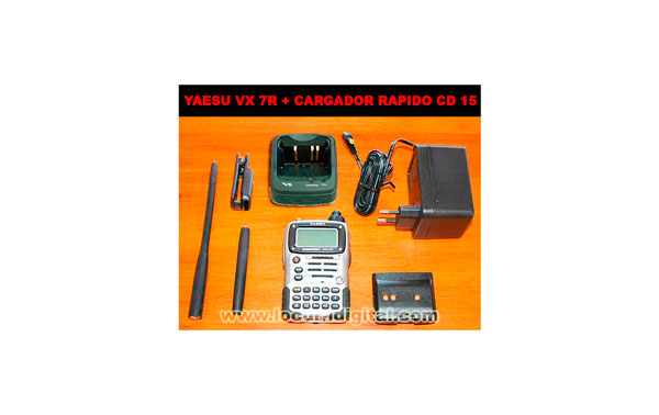 YAESU VX7 R + CARGADOR DE SOBREMESA CD 15