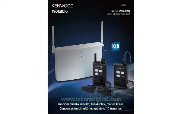 KENWOOD WD-K-10-BS DECT estação base.