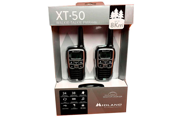 MIDLAND-XT-50BODY couple walkies PMR446 FREE USE