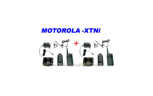 XTNI MOTOROLA Walkie PMR-446 profesional de USO LIBRE !! KIT DE 2 WALKIES !!