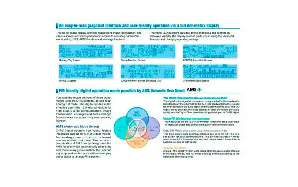 YAESU FTM-100-DE MOVIL DOBLE BANDA UHF 430 mHz / VHF 144 mHz ANALOGICO Y DIGITAL