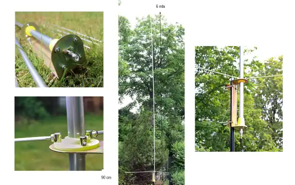 YELLOW-STAR-27 MAAS Antenne de base CB 27 Mhz Longueur 6 mètres