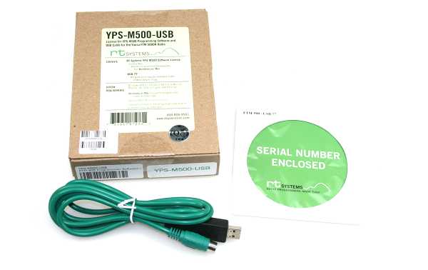 RT-SYSTEMS YPS-M500-USB YAESU FTM-500DR programming and software cable